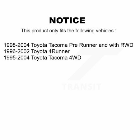 Tor Front Inner Steering Tie Rod End For Toyota Tacoma 4Runner TOR-EV433